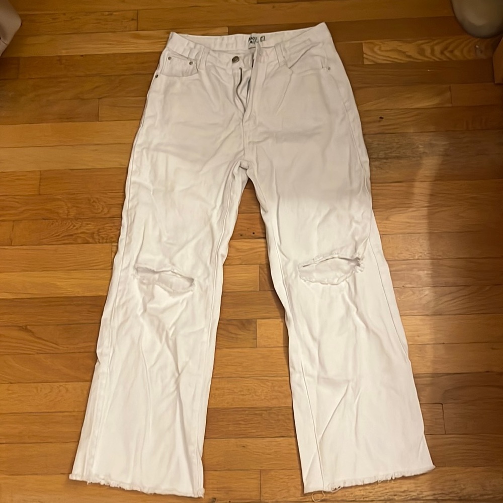 Princess Polly White Boyfriend Jeans